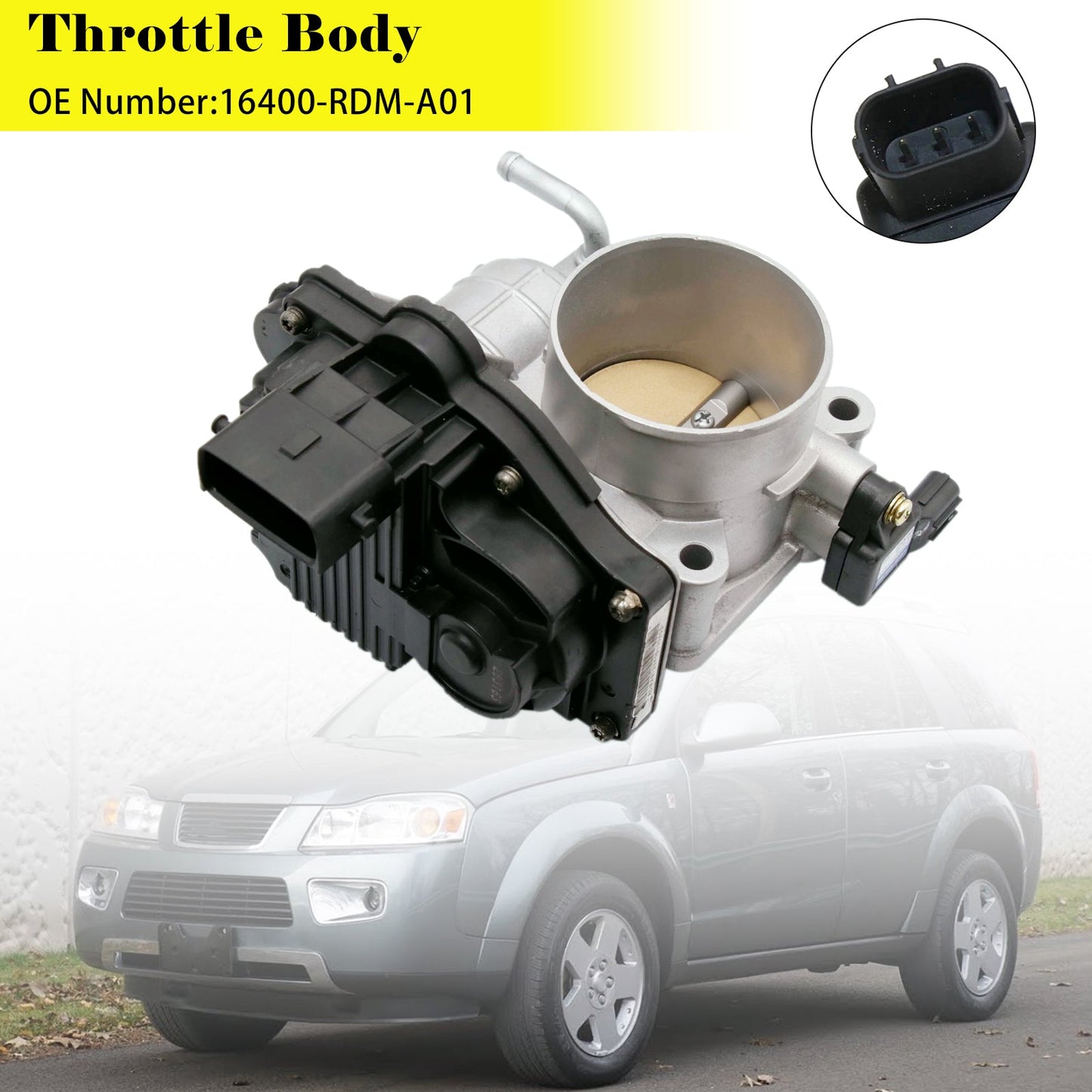 2004-2007 For Saturn Vue Base Sport Utility 4-Door 3.5L 3471CC V6 GAS SOHC Naturally Aspirated Throttle Body 16400-RDM-A01