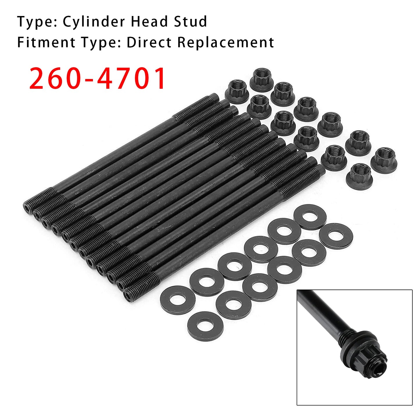 Subaru Impreza WRX STi EJ20 EJ25 DOHC Cylinder Head Stud Kit 260-4701