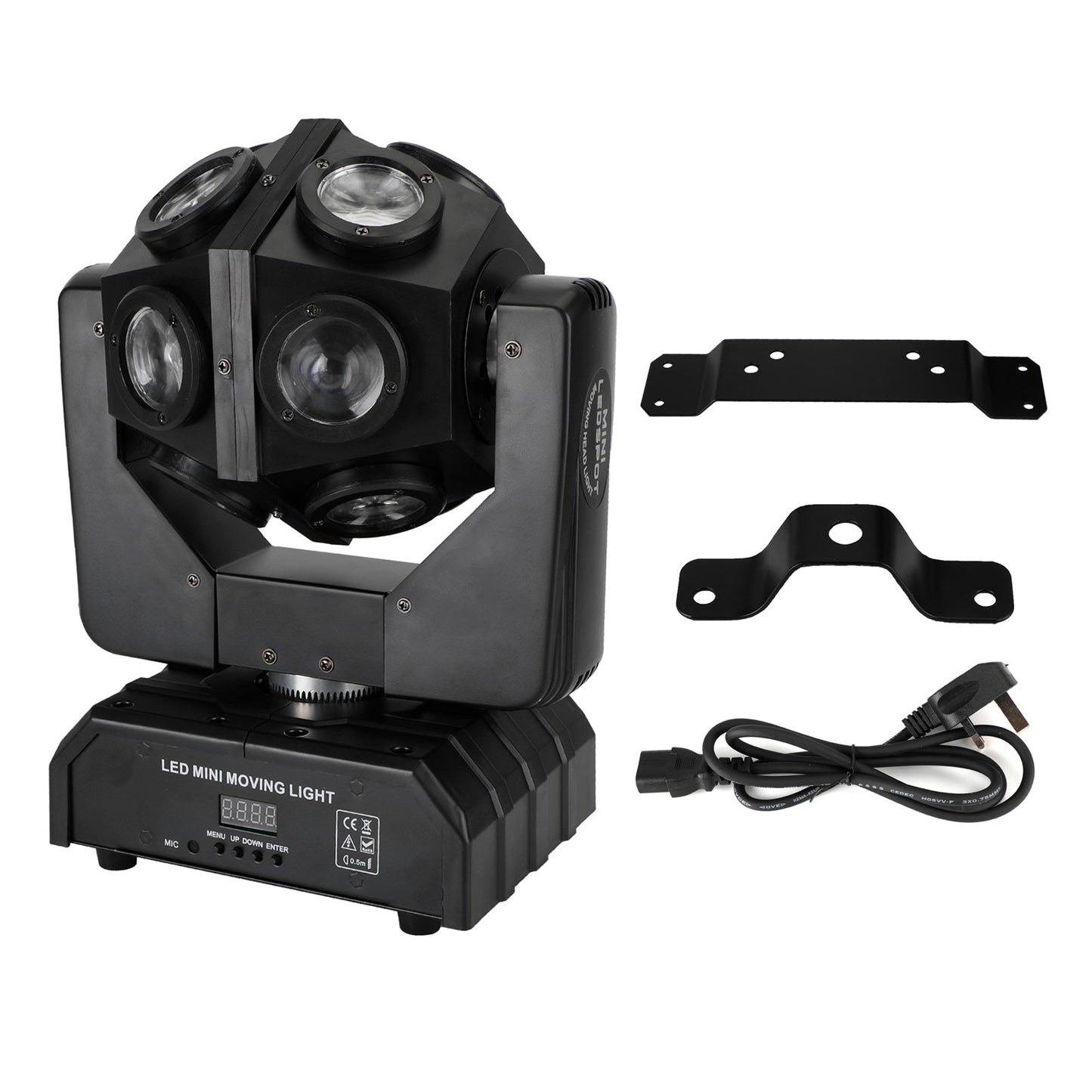 200W Moving Heads DJ Lights 12 LED Rotating Beam Moving Heads Stage Light RGBW DMX 512 DJ Lights for Disco/Party