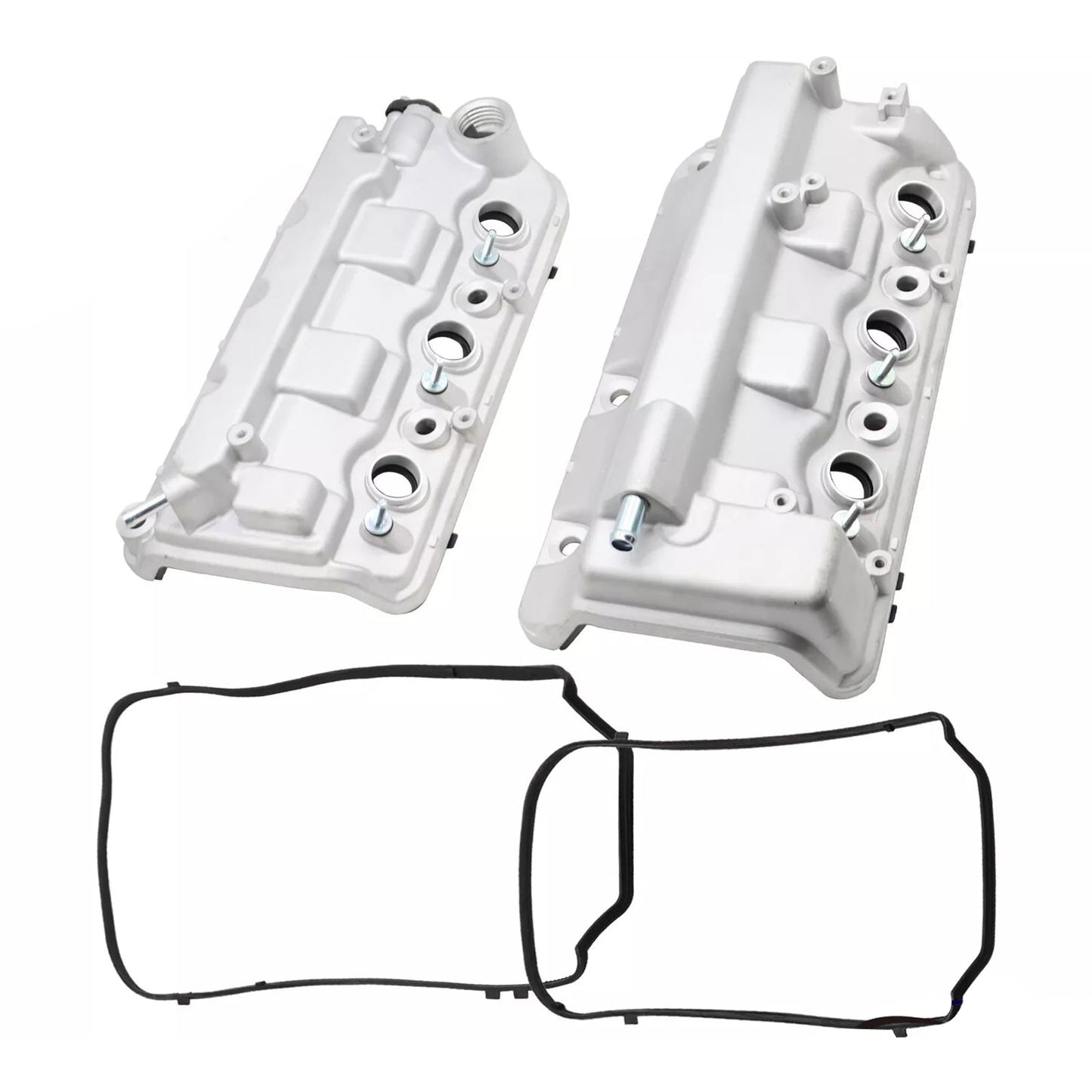 2012-2014 Acura TL 3.5L V6 2PCS Front+Rear Engine Valve Cover 12310R70A00 12310R70A10