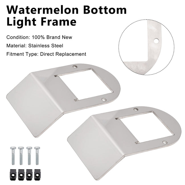 Universal Truck RV Trailer Watermelon Light 2PCS Watermelon Under Glow Frame Bracket Universal Clamp Style Mount