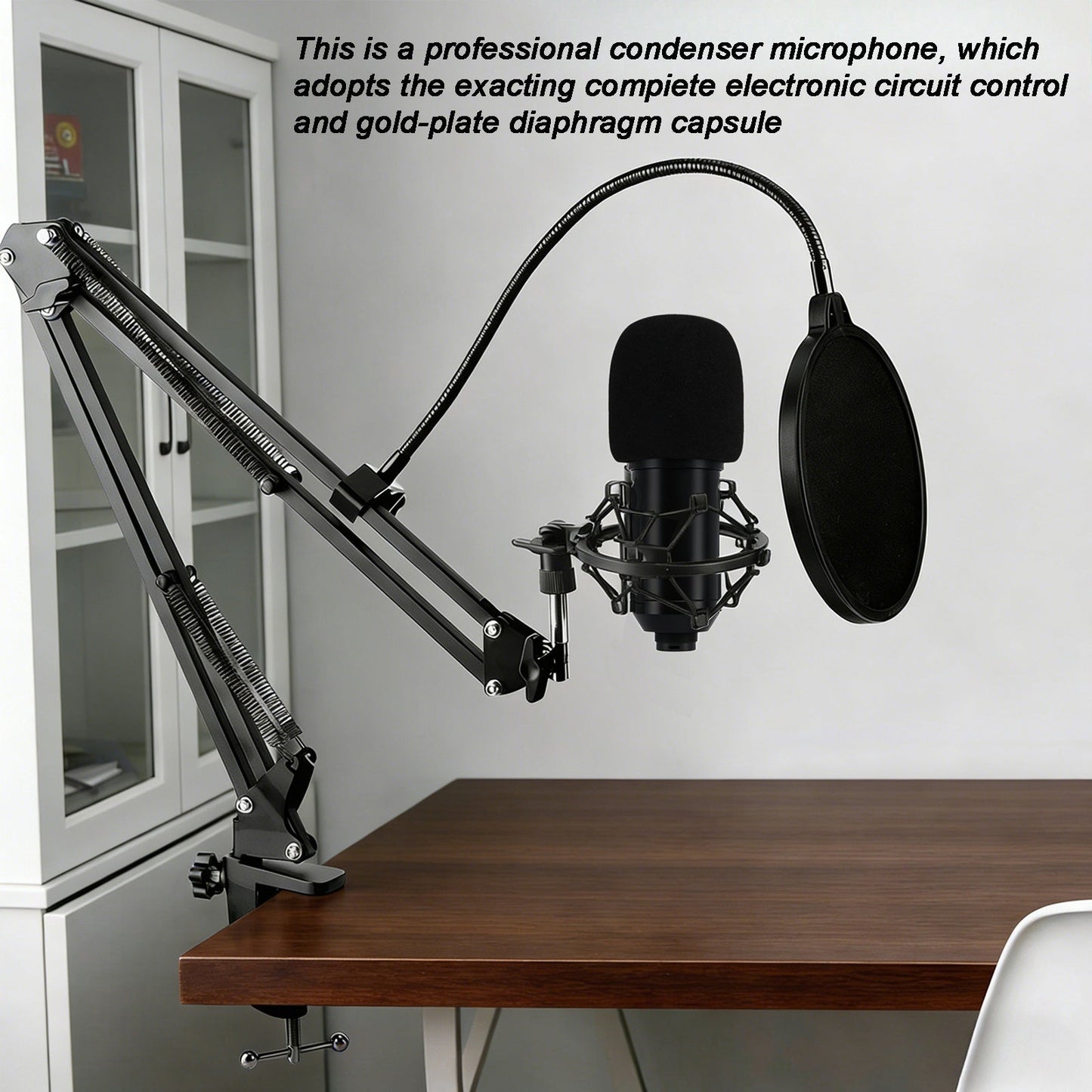 BM800 USB Condenser Microphone for PC Studio Microphone Kit Singing Streaming