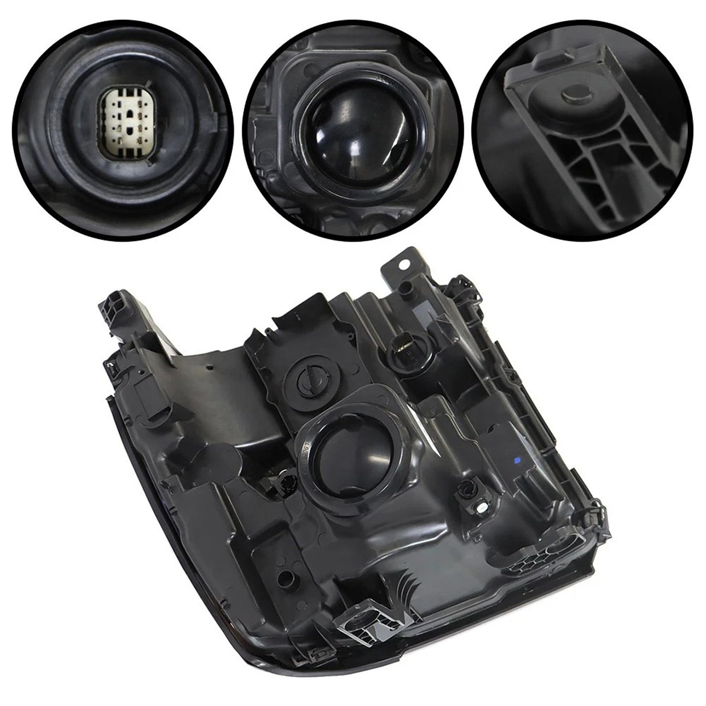 2016-2019 For Chevy Silverado 1500 Left+Right LED Headlight Gloss Black 84357696 84893098