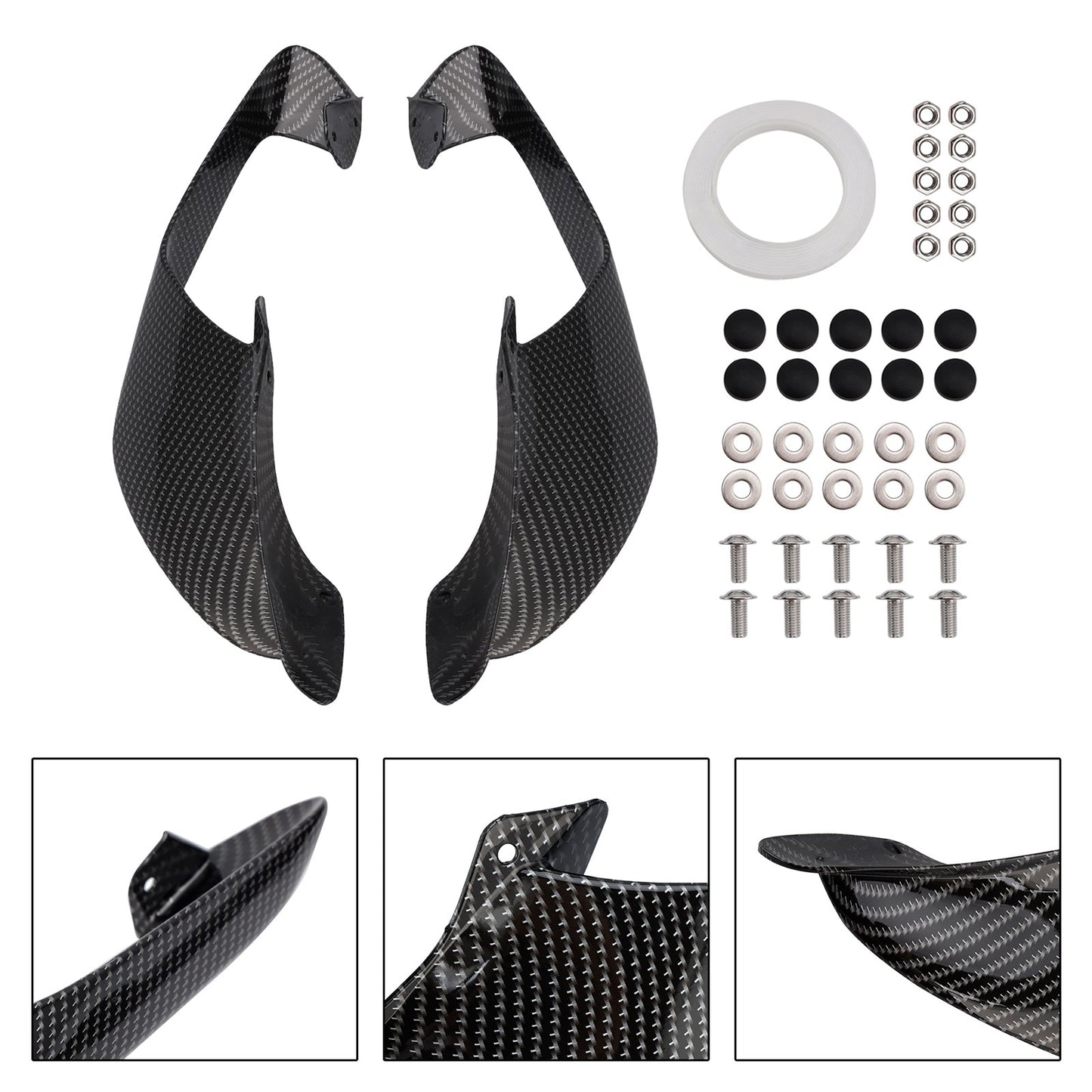 2021-2024 Yamaha YZF R1 R1M Front Side Winglets Wings Spoiler Fairing