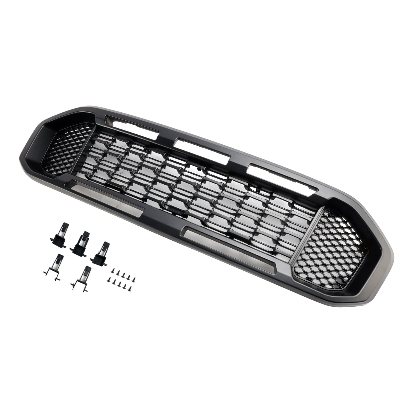 2019-2023 Ford Ranger T8 Black Front Bumper Grill Grille
