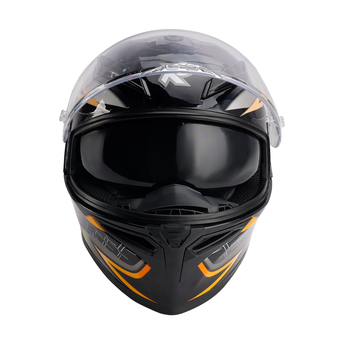 DOT Motorcycle Helmet Adult Street Full Face Orange