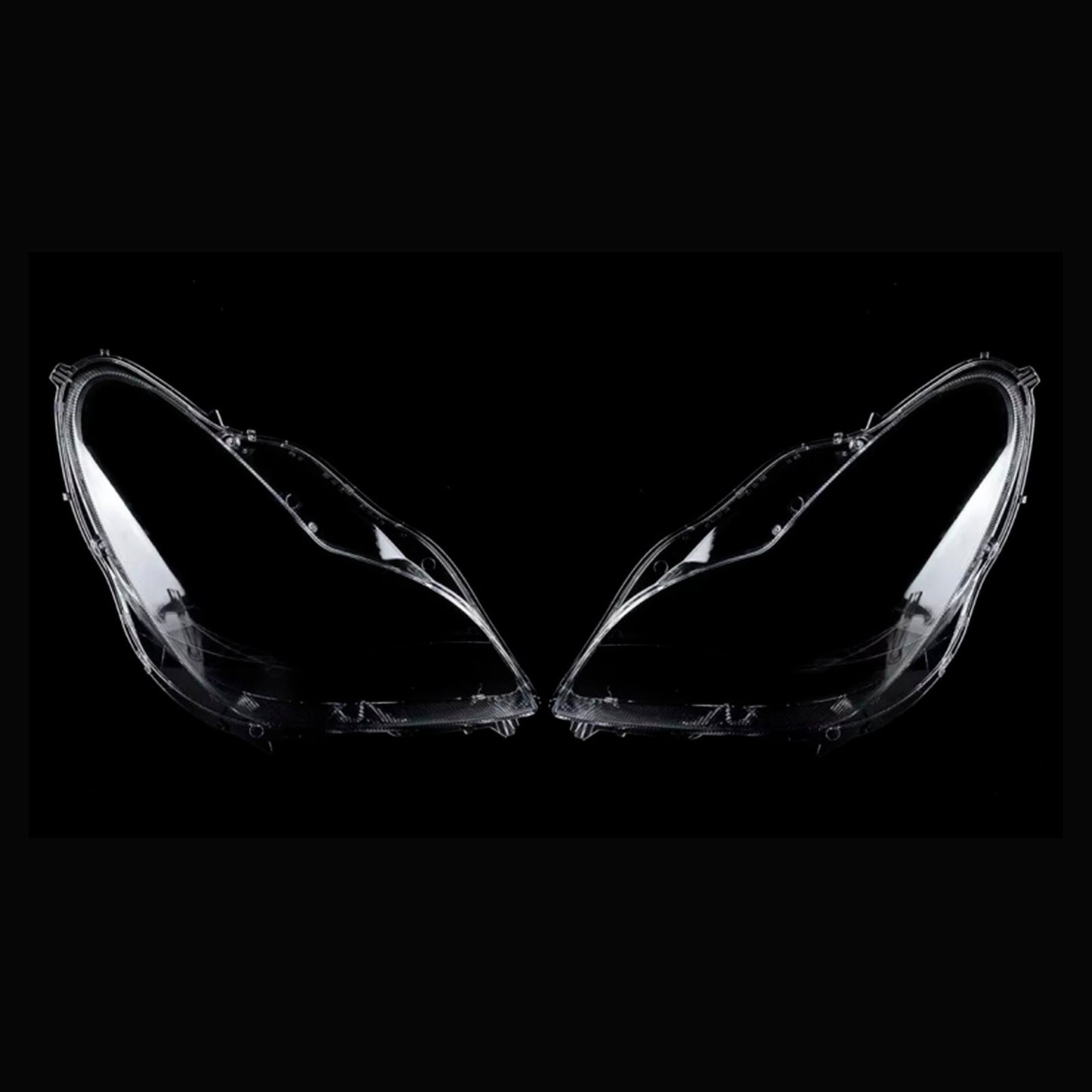 2006-2011 Mercedes W219 CLS350 CLS500 2PCS Front Headlight Glass Clear Cover