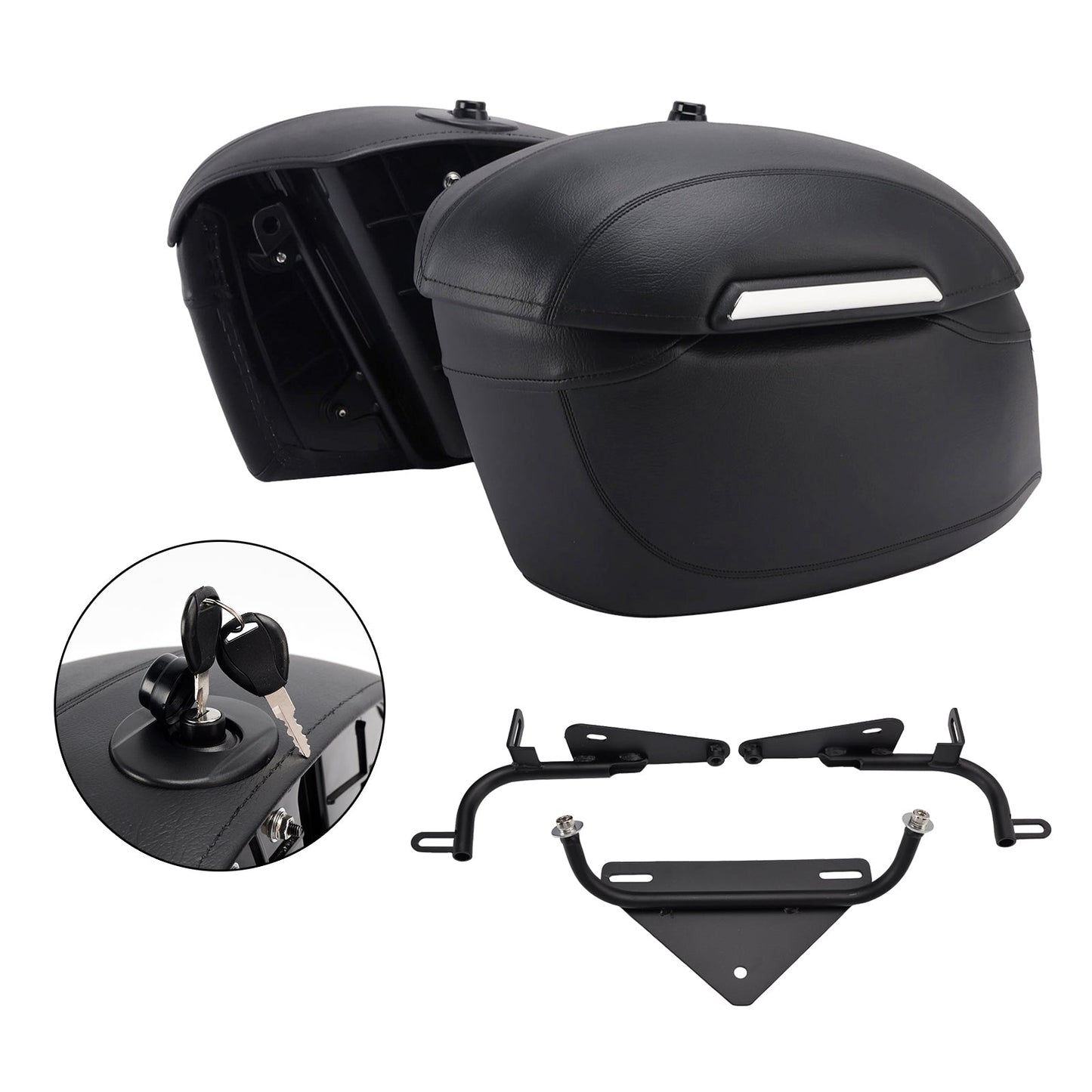 2004-2025 Sportster 883 1200 X48 Saddlebag Support Mounting Bracket Black