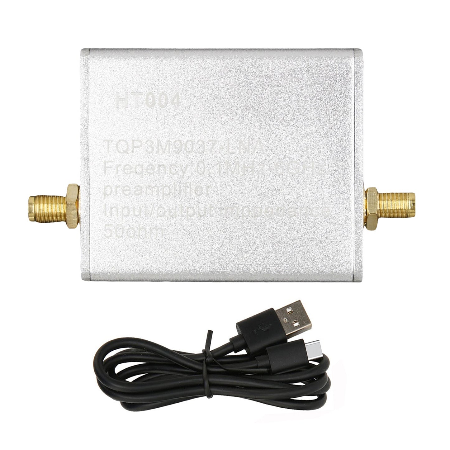 100K-6GHz Full Band Low Noise Amplifier 20dB High Gain Power Preamplifier HT004