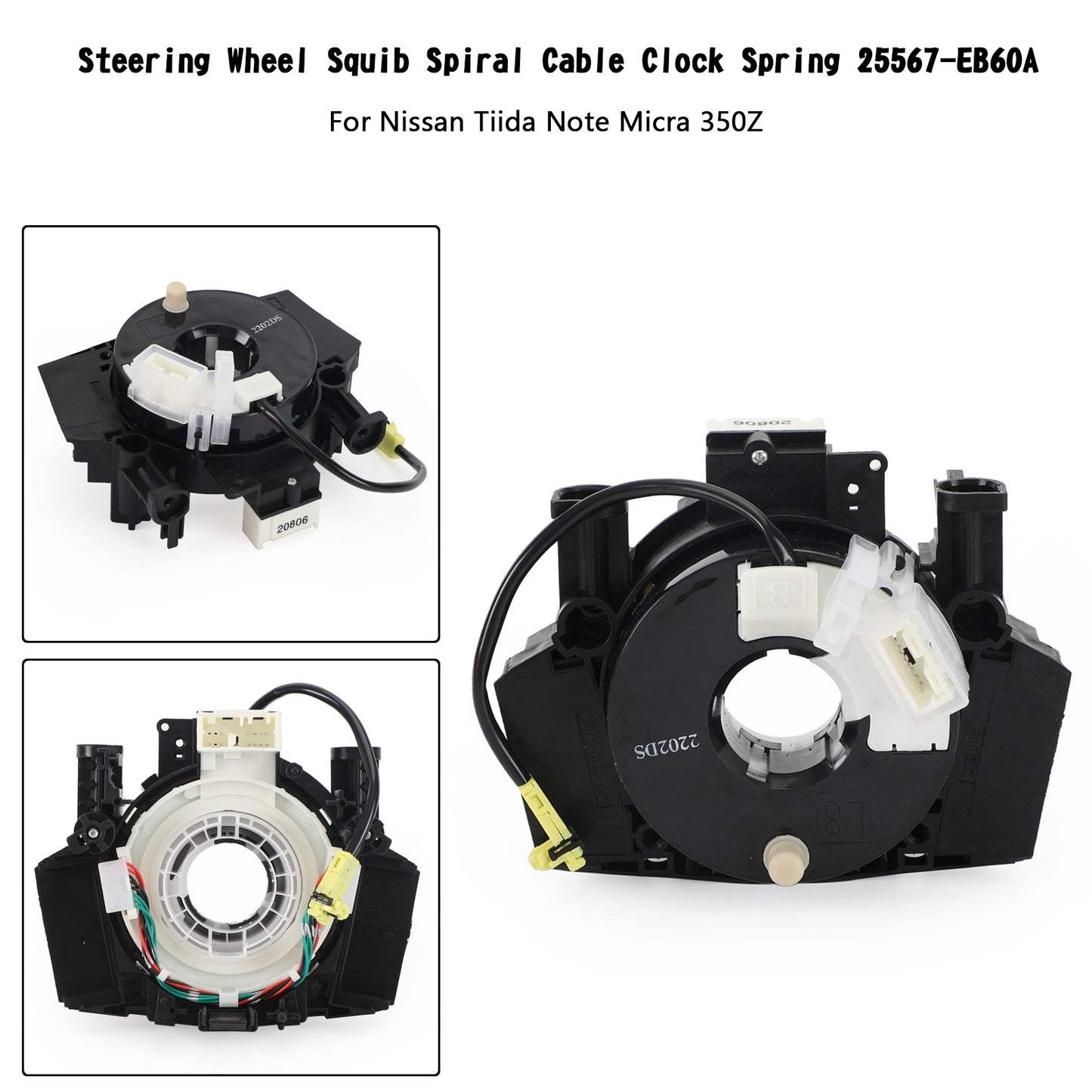 Squib Spiral Cable Clock Spring 25567-EB60A For Nissan Tiida Note Micra 350Z