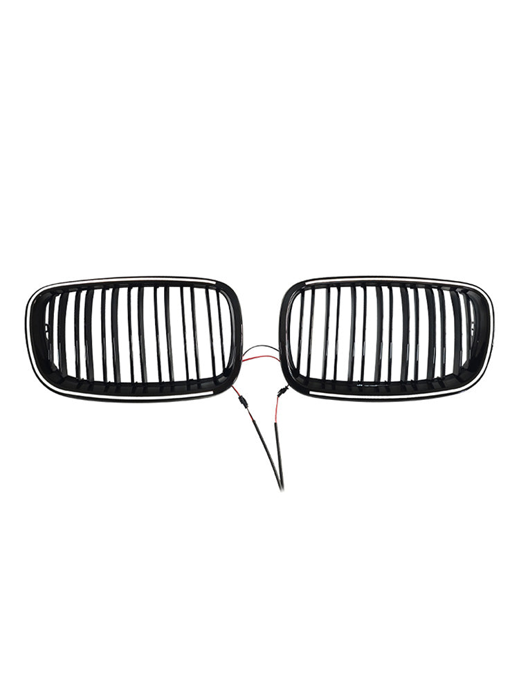 2007-2013 For BMW X5 E70 Gloss Black Front Bumper Kidney Grill Grille 51137157687 51137157688