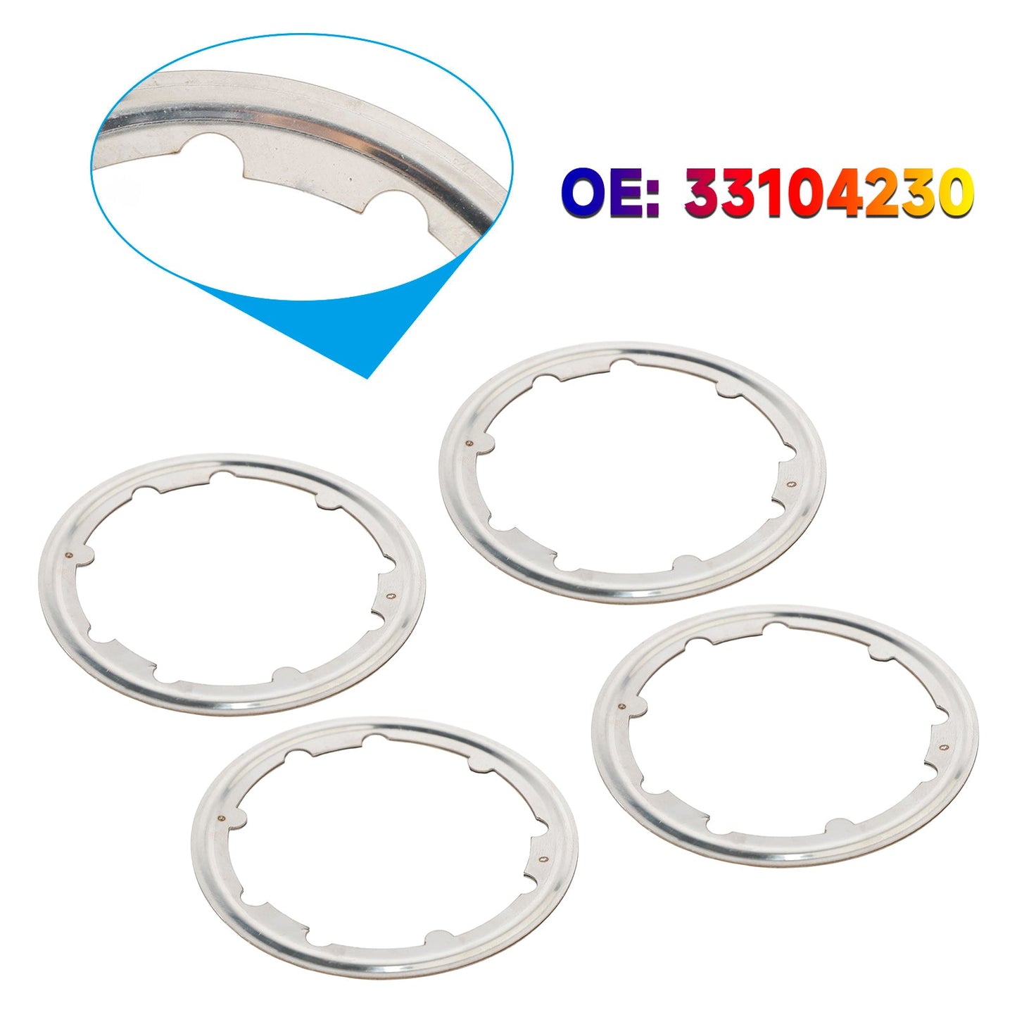 4¡Á Exhaust Gasket 3104230 3101917 for Cummins ISX Engines
