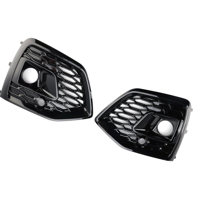 2021-2025 Audi Q5 SQ5 S-Line RSQ5 Style Front Fog Lamp Grille Cover Black