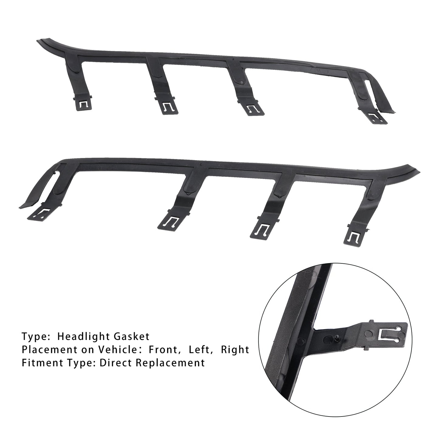 2004-2010 BMW X3 E83 2pcs Headlight Gasket Seal L+R 63126939273 63126939274