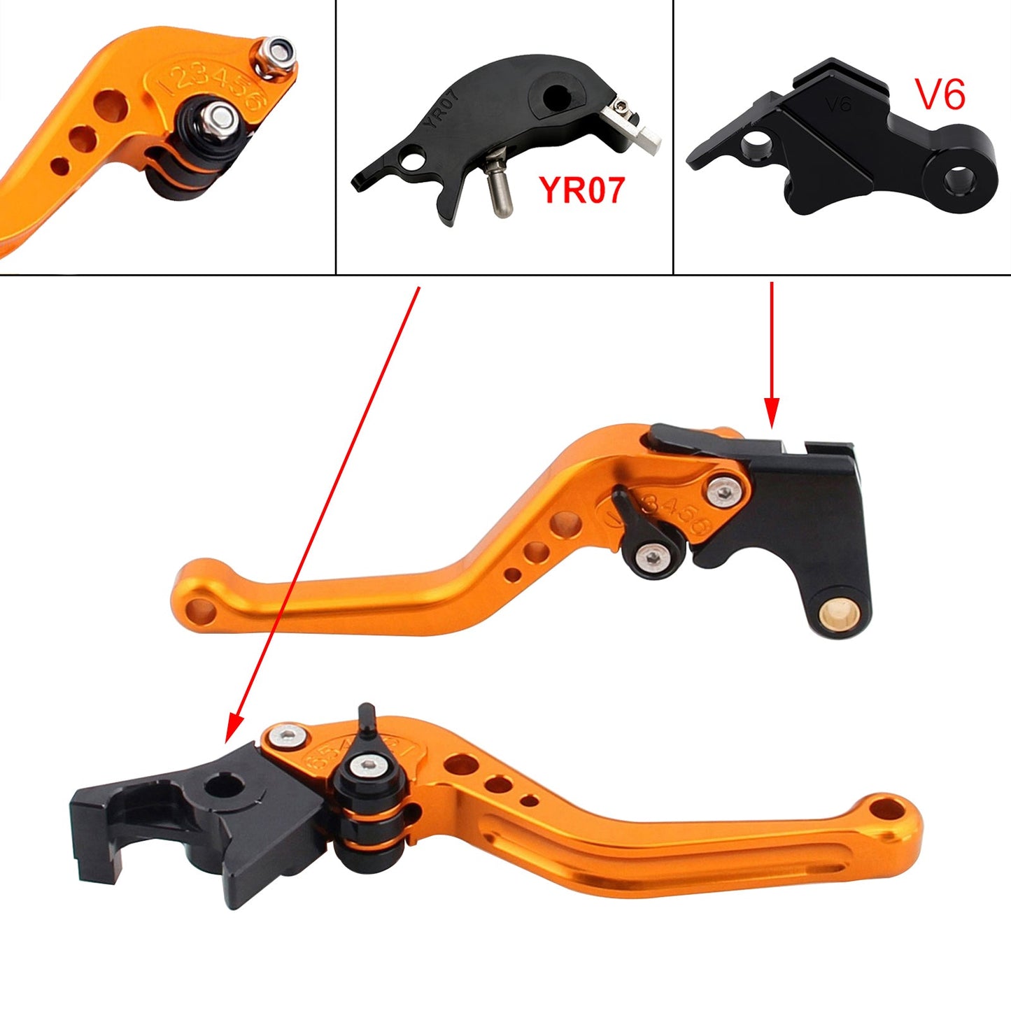 NEW Short Clutch Brake Lever fit for YAMAHA XSR900 XSR900GP MT-09 MT-09SP 24-25