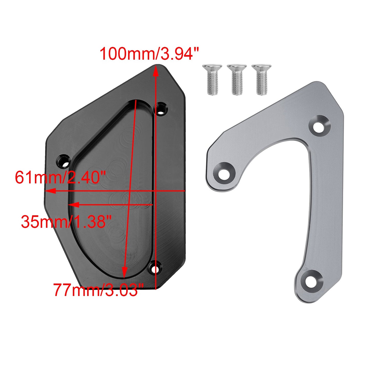 Kickstand Enlarge Plate Pad fit for Suzuki V-strom 650 DL650 XT 2011-2024