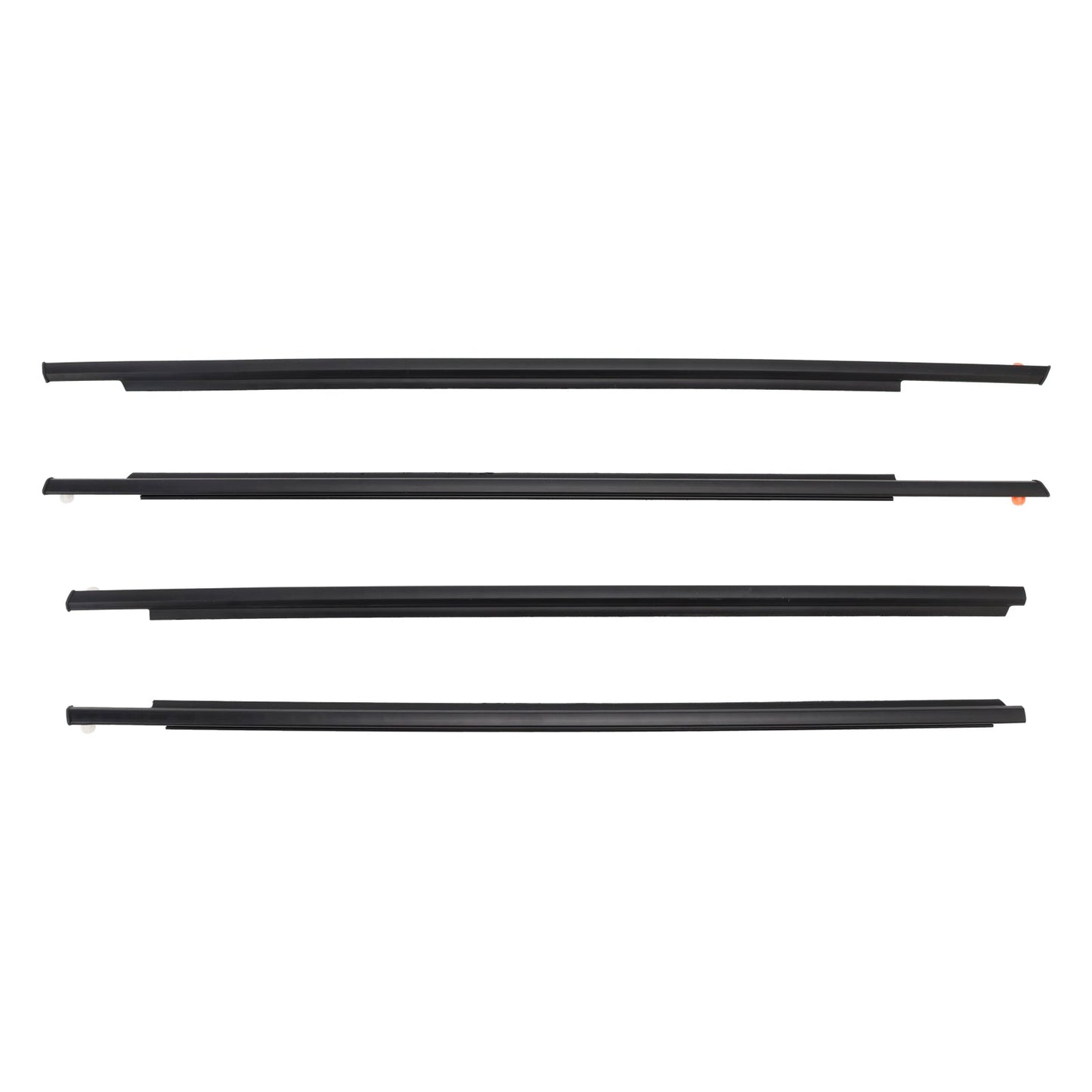 2004-2009 Toyota Prius 4PCS Door Glass Belt Outer Molding Weatherstrip
