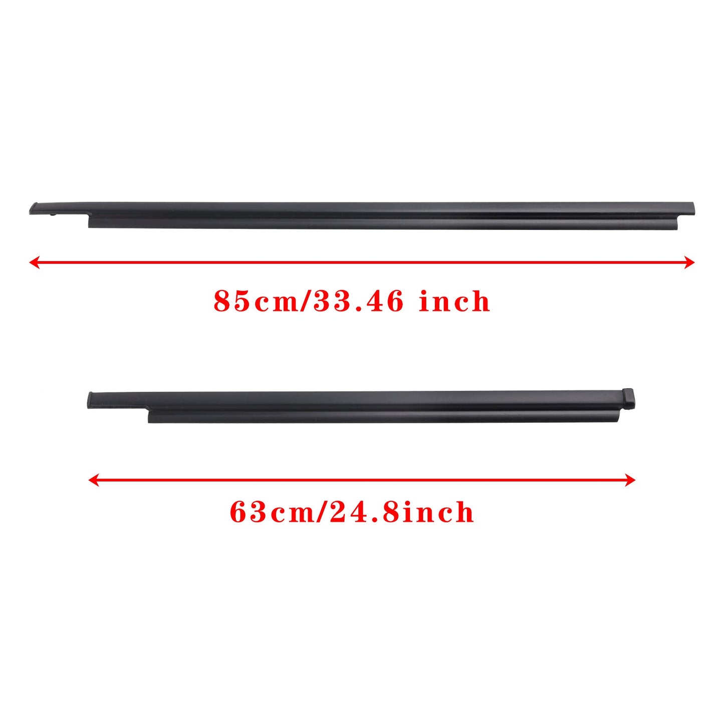 1996-2001 TOYOTA 4RUNNER 4PCS Door Glass Belt Outer Molding Weatherstrip