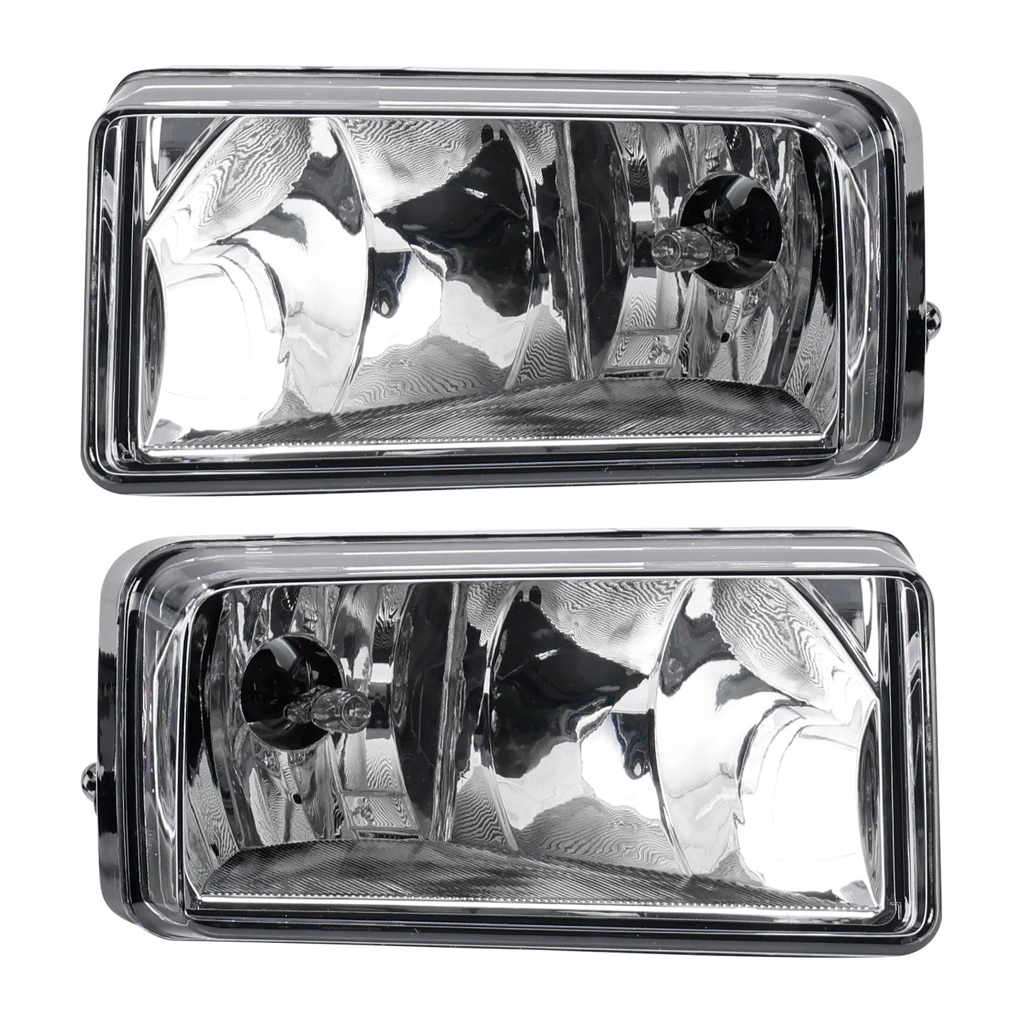 Pair Front Fog Light Lamps With Bulbs For Chevy Silverado 2007-2013 Clear Lens