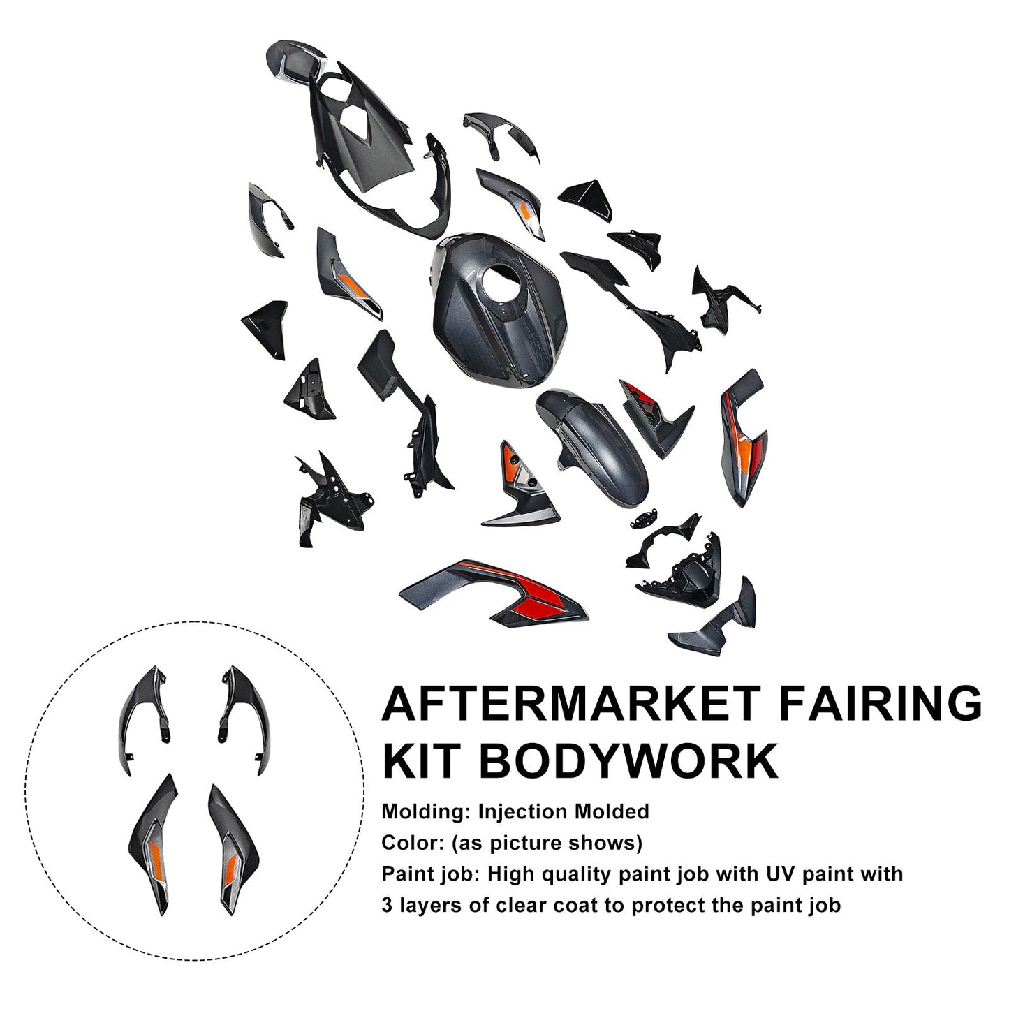 Injection Bodywork Fairing Kit for Street Triple 765 R/RS 2023-2025