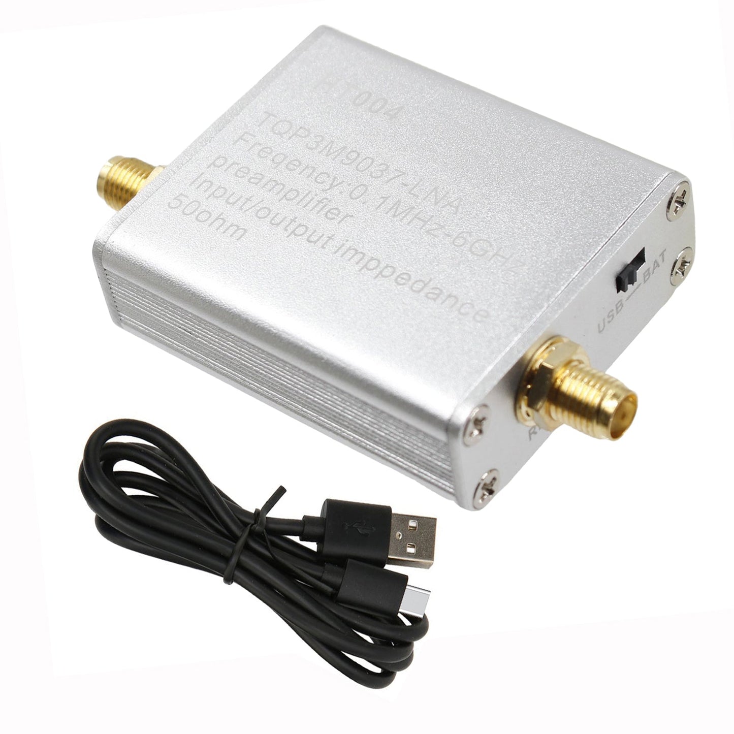 100K-6GHz Full Band Low Noise Amplifier 20dB High Gain Power Preamplifier HT004