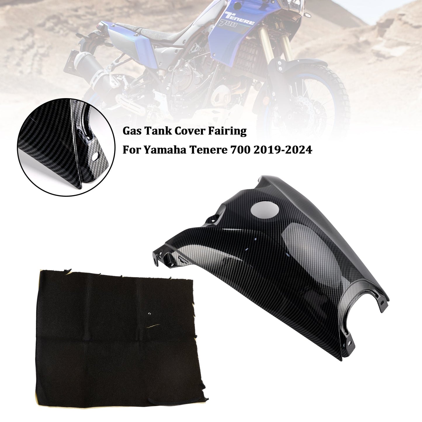 2019-2024 Yamaha Tenere 700 Gas Tank Cover Guard Fairing Protector