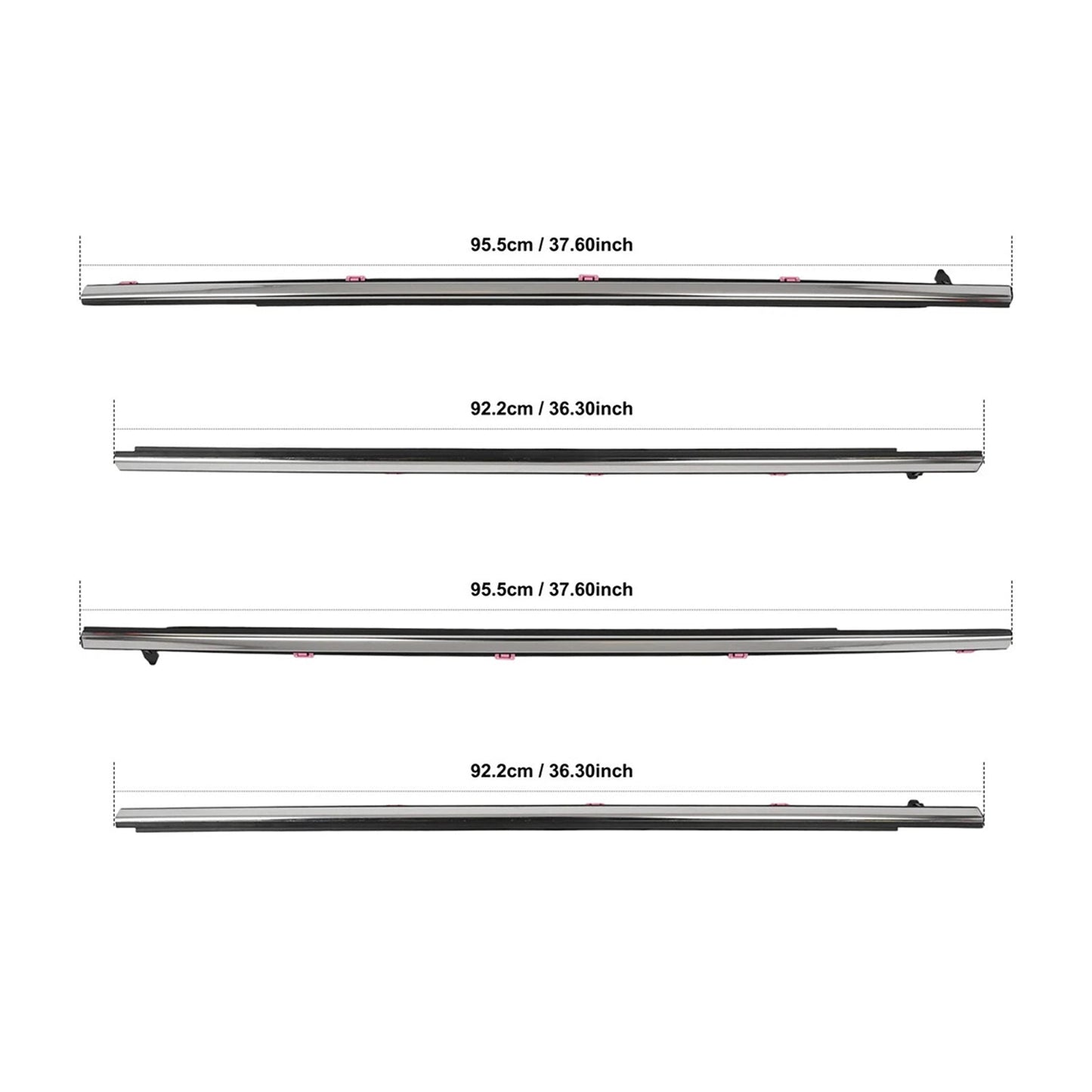 2013-2017 Honda Accord 4PCS Door Weatherstrip Seal