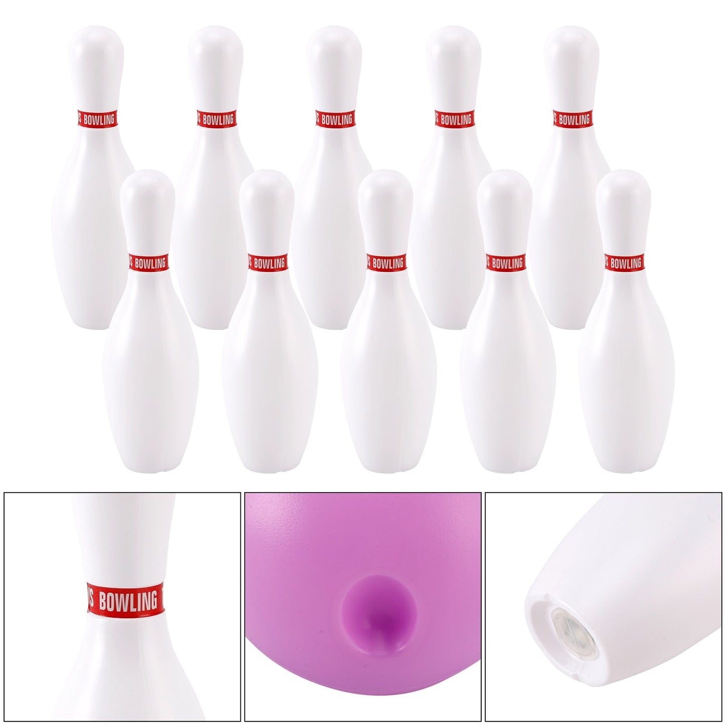 19cm Luminous Bowling Ball Set Kid Indoor & Outdoor Party Game Toy Gift