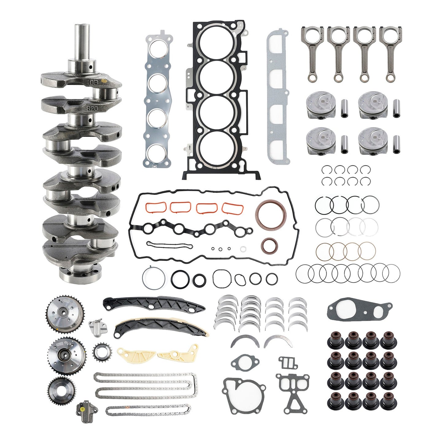 2021鈥?022 Hyundai Creta (SU2r) G4KH 2.0T Engine Rebuild Kit w/ Crankshaft Con Rods Timing Kit