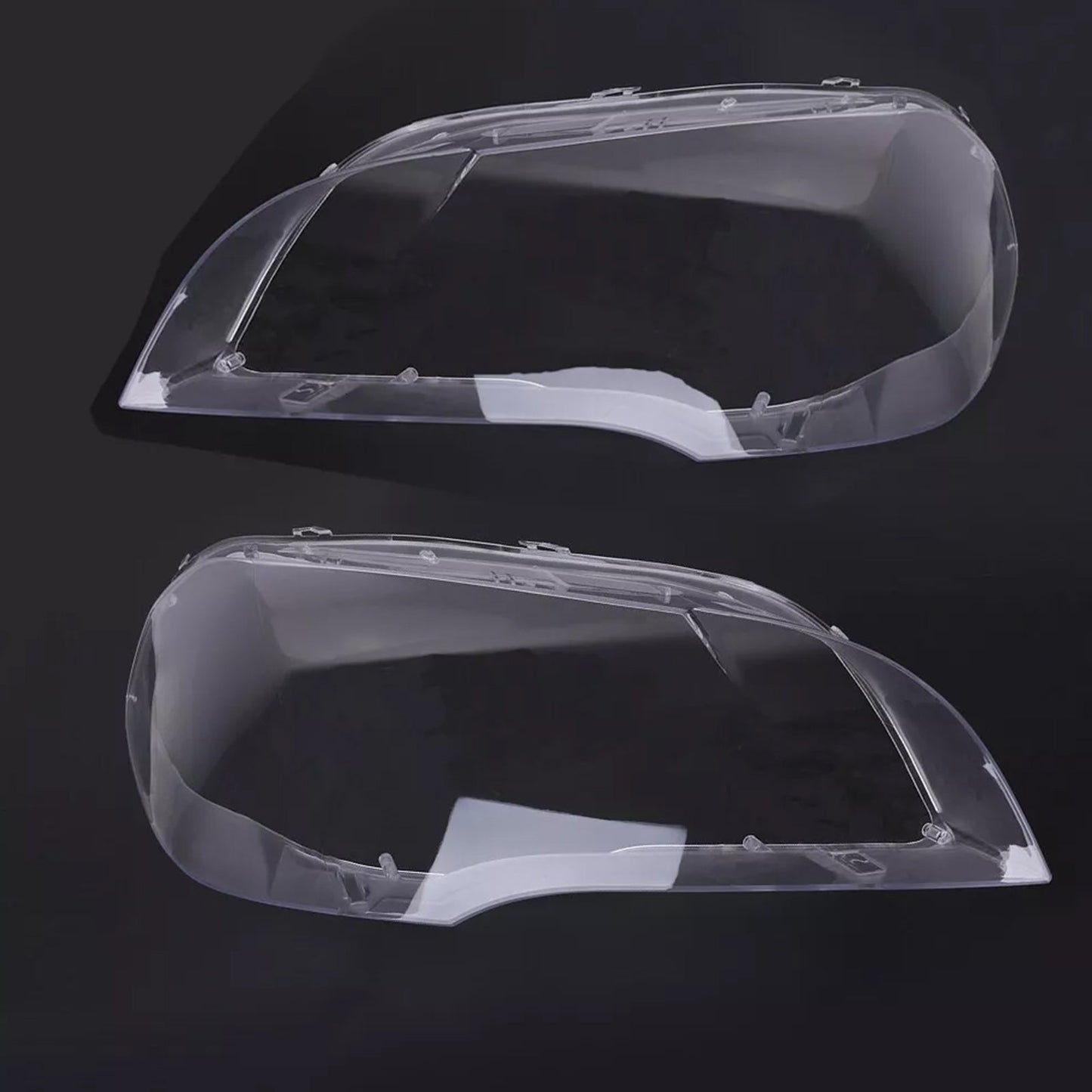 2007-2013 BMW X5 E70 2PCS Clear Headlight Lens Cover Headlamp Left+Right