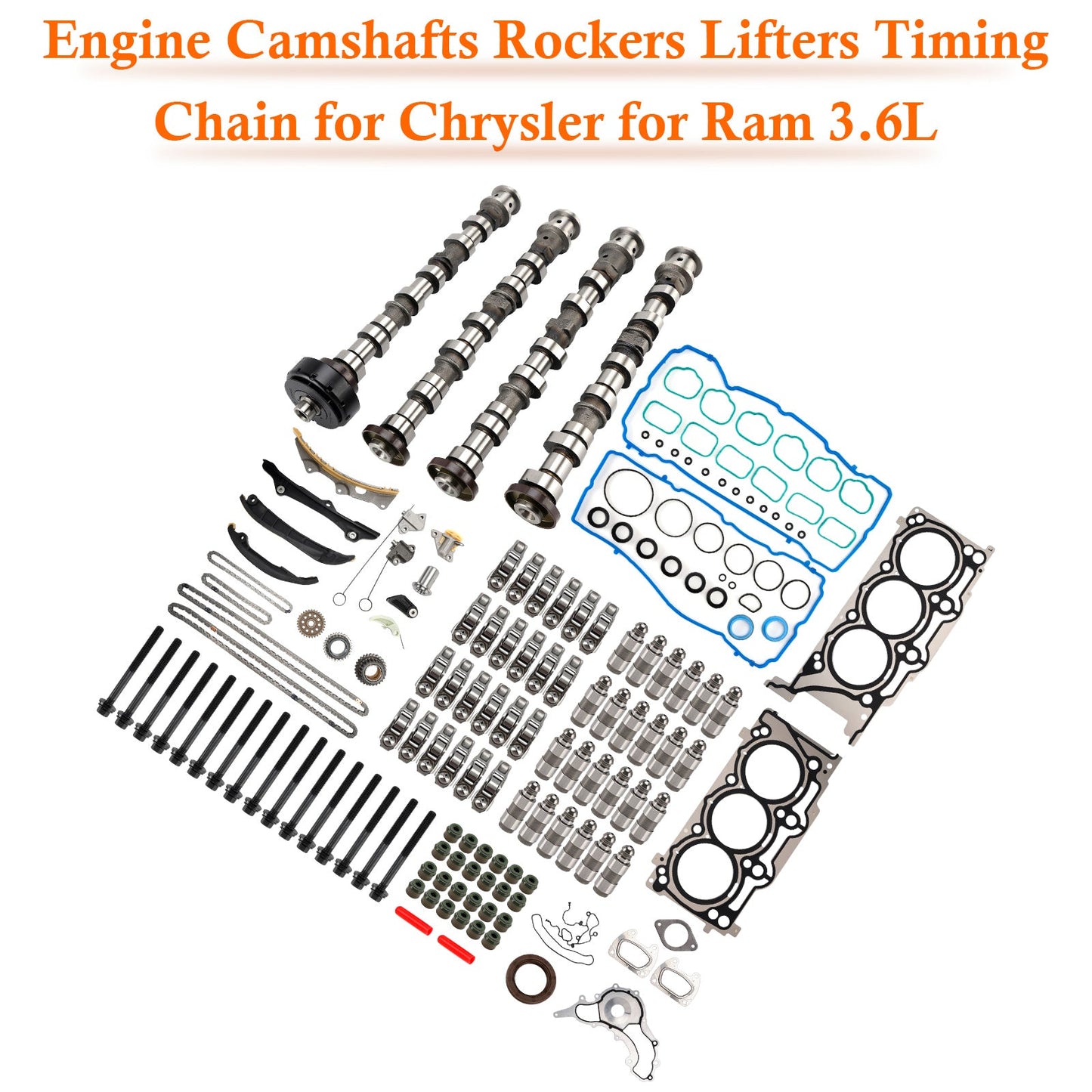 2011-2016 Dodge Charger 3.6L V6 Engine Camshafts Rockers Lifters Timing Chain