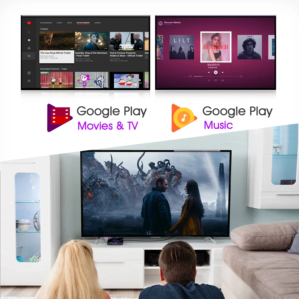 TVR3-S TV Stick Android14.0 Ram 1GB ROM 8GB Dongle Set-Top Box 4K Player TV BOX