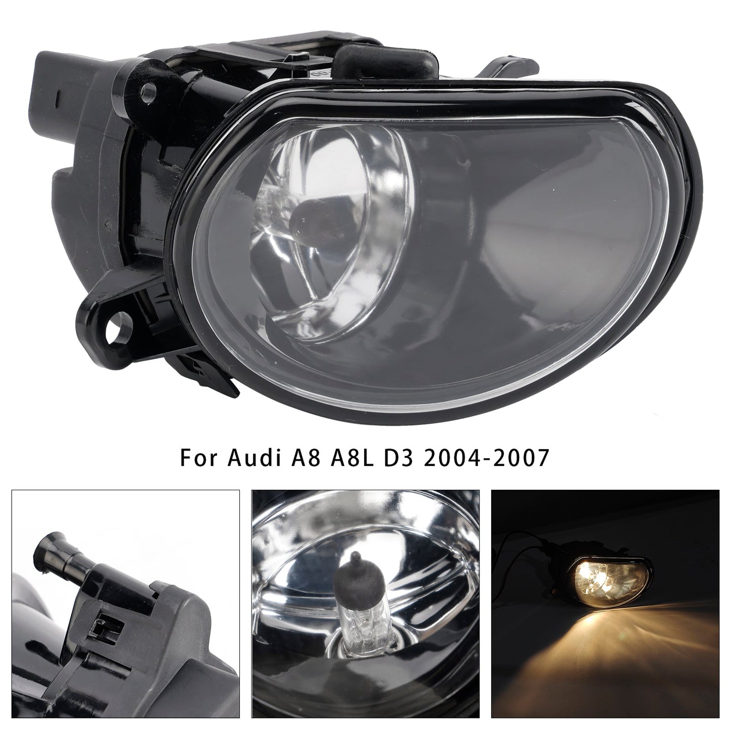 2004-2007 Audi A8 D3 1 Pcs Right Driver Side Front Bumper Fog Light