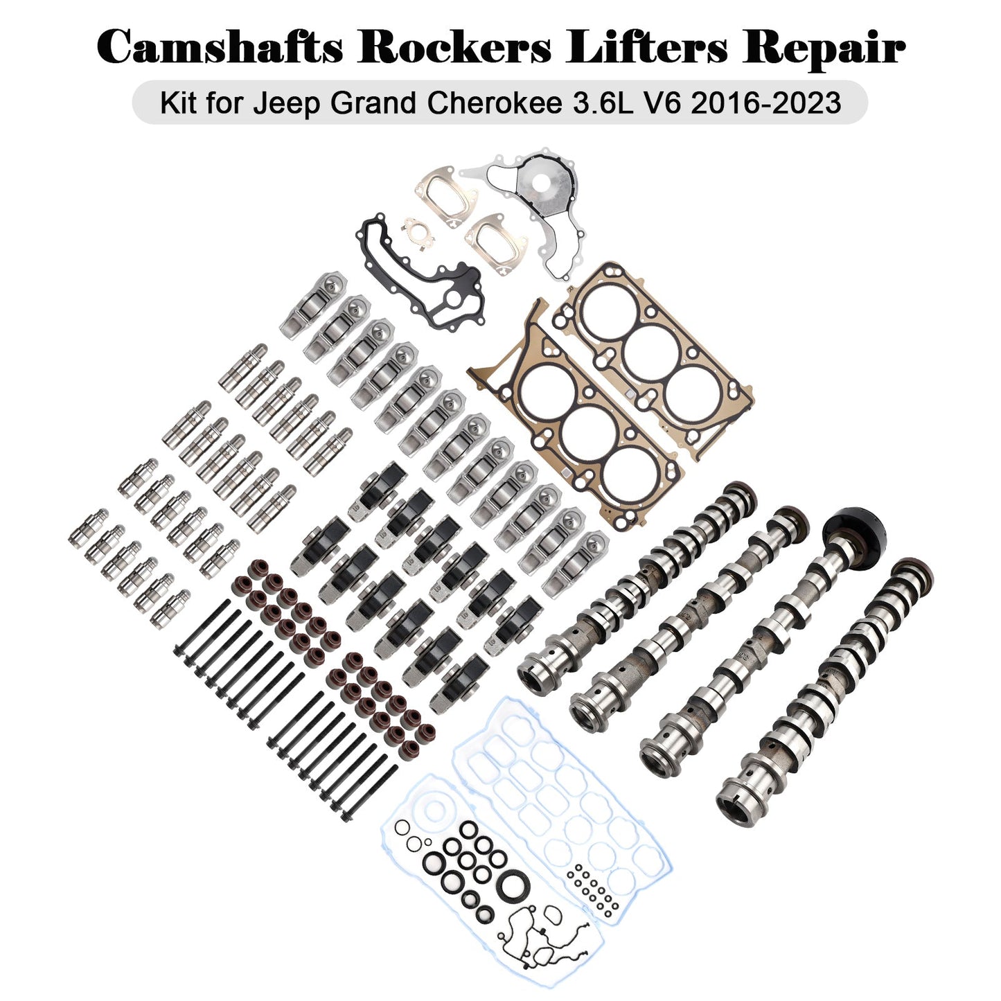 2018-2024 Jeep Wrangler 3.6L V6 Camshafts Rockers Lifters Repair Kit 5047912AD 5047912AA