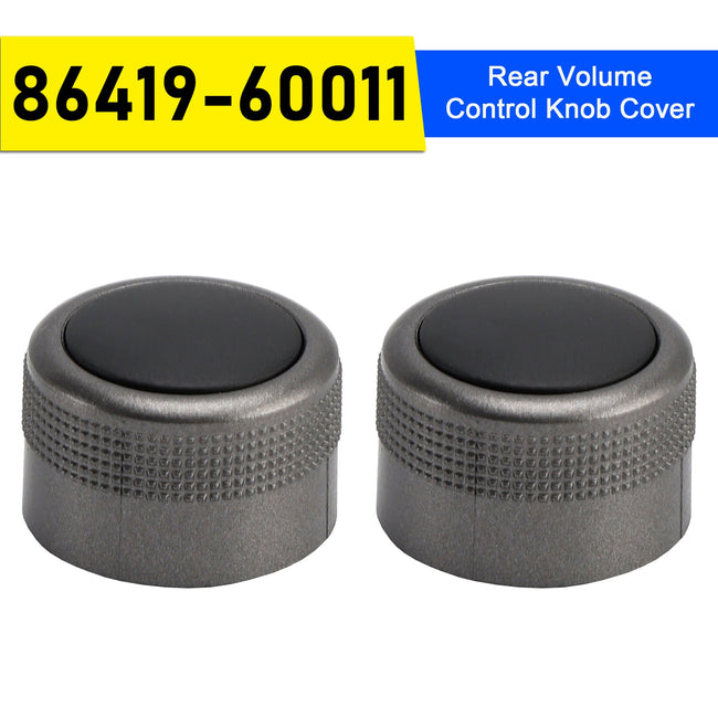 2 PCS 86419-60011 Rear Volume Control Knob Cover for Toyota Land Cruiser LC200