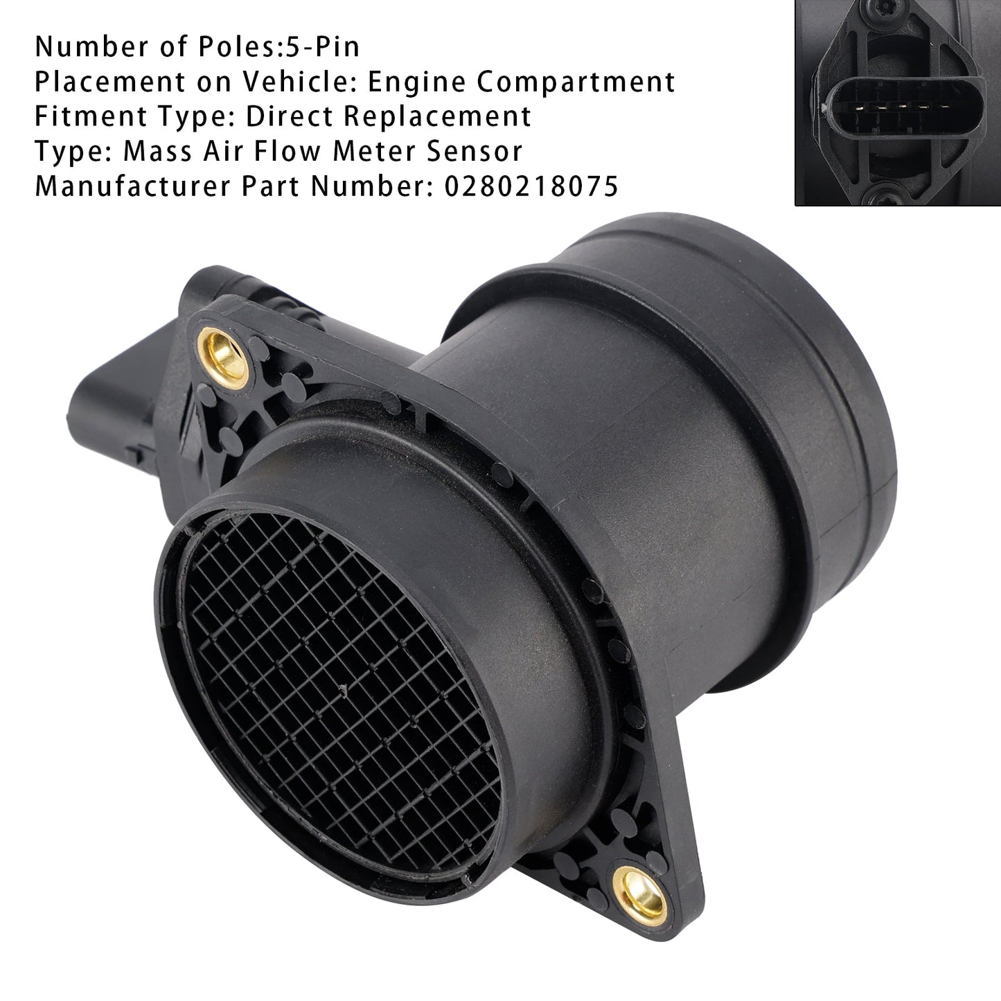 Mass Air Flow Meter Sensor For BMW E46 316i E81 E87 116i E90 E92 316i 0280218075