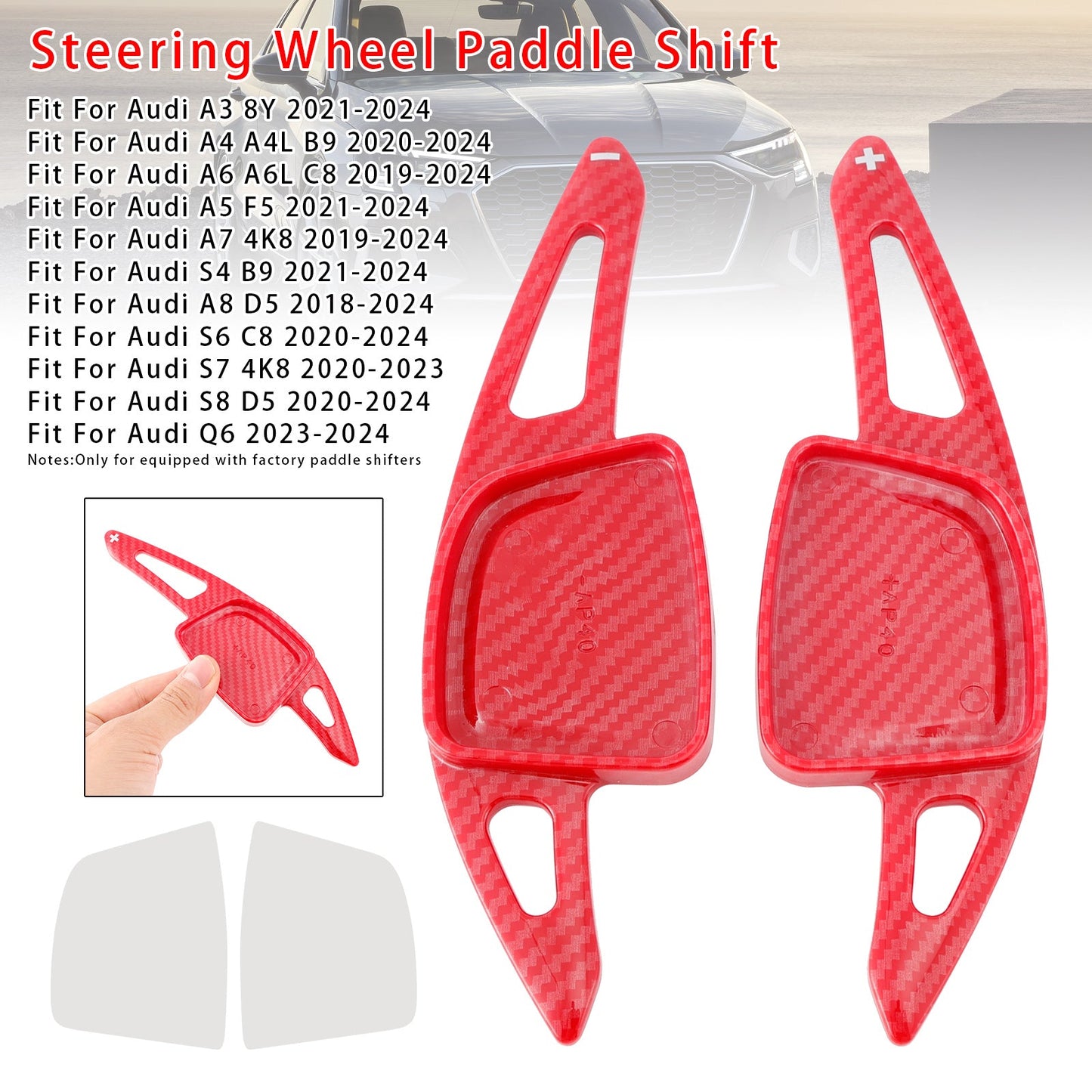 Steering Wheel Paddle Shifter Extension Fit For Audi A3 A4 A6