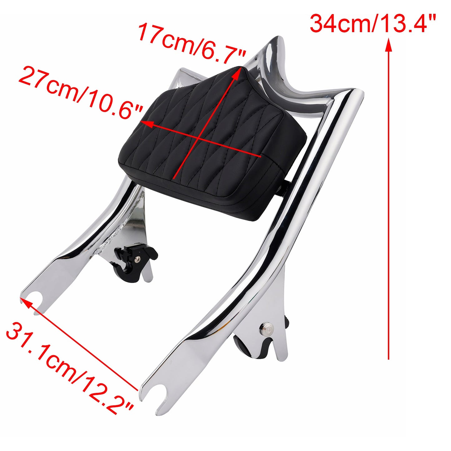 2013 CVO Ultra Classic Electra Glide FLHTCUSE8 Passenger Sissy Bar Backrest