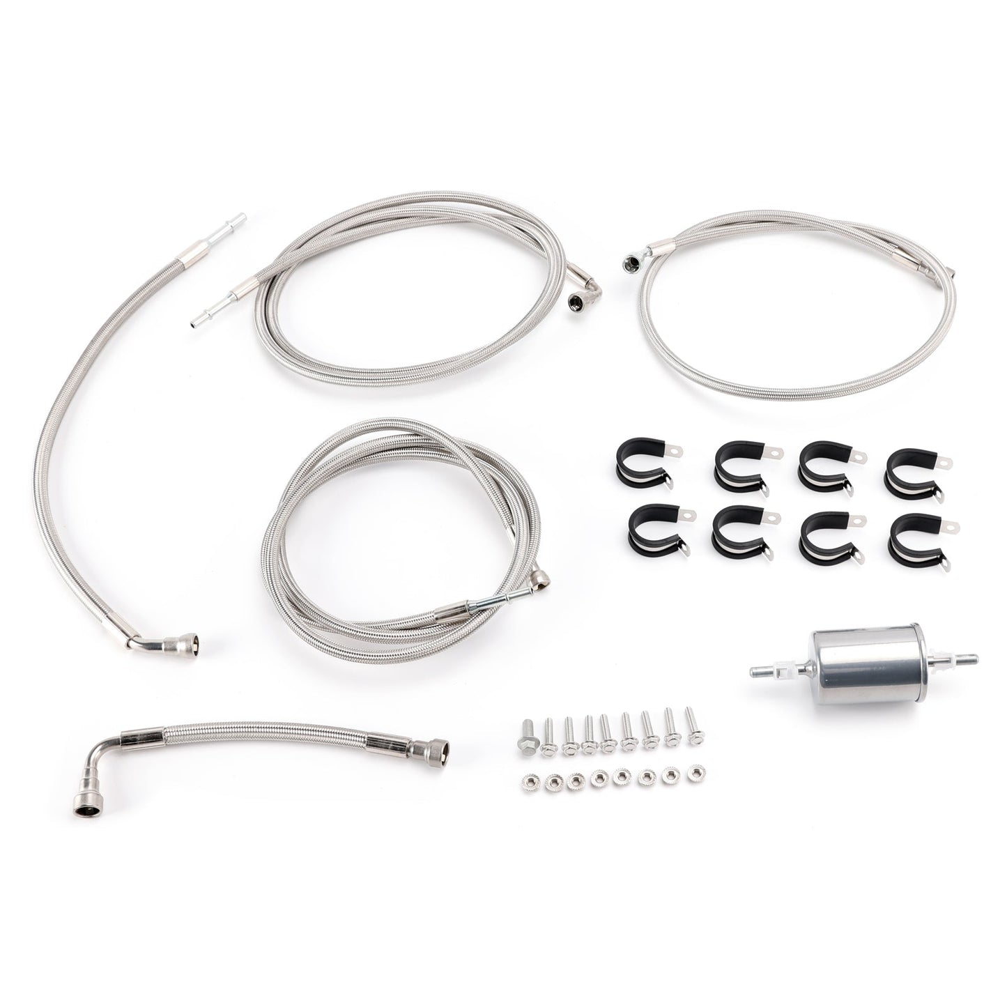 2002-2004 For Tahoe Suburban 1500 Stainless Steel Braided Fuel Line Kit 819823
