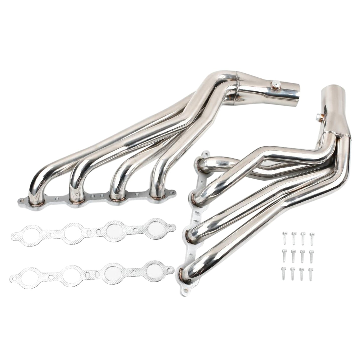 Exhaust Manifold Header Fit Chevy 1999-2006 1-3/4" GMC Sierra 4.8 5.3 6.0 V8