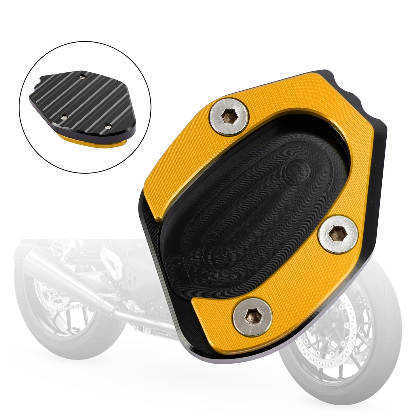 Kickstand Enlarge Plate Pad fit for speed twin 1200 19-21 thruxton 1200/R 16-19