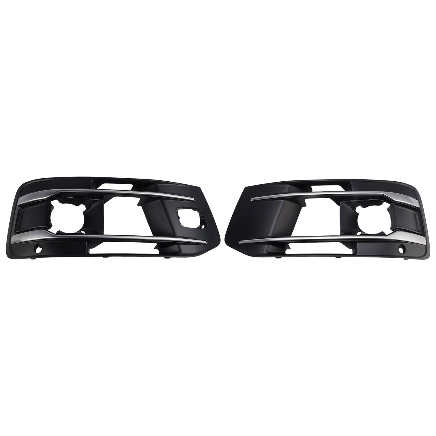 2016-2019 Fit Audi Q7 2PCS Front Bumper Fog Light Grille Cover 4M0807682AA4W3
