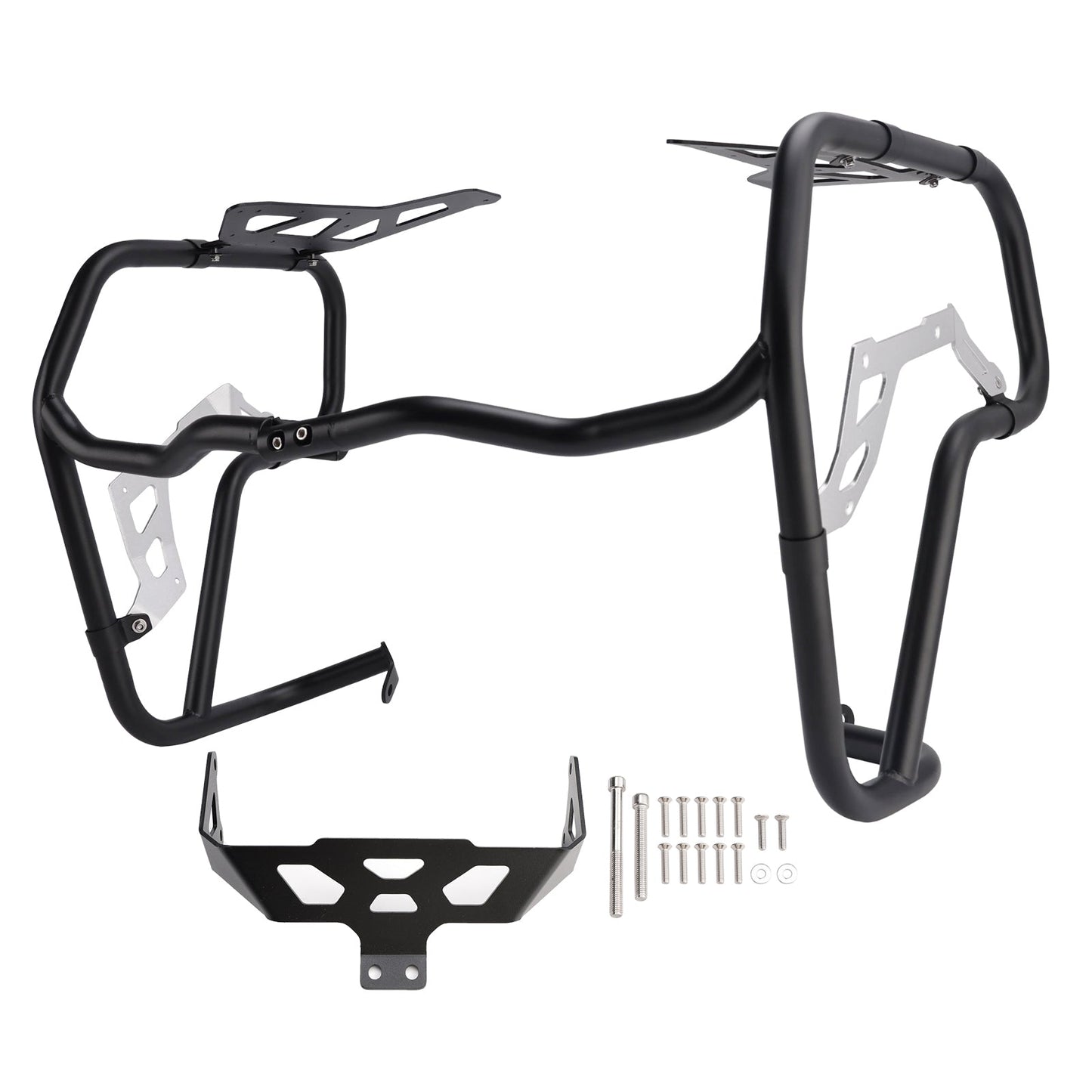 2024-2026 Fit Black For Bmw R1300Gs Crash Bar Lower Engine Guard Steel Frame Adv