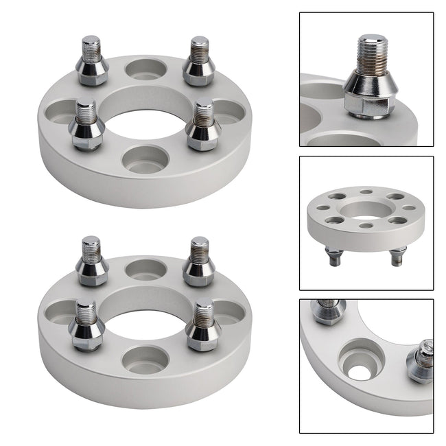 1" Wheel Spacers Kit Cable Golf Carts Lug Nuts Silver For Yamaha Club Car Ezgo