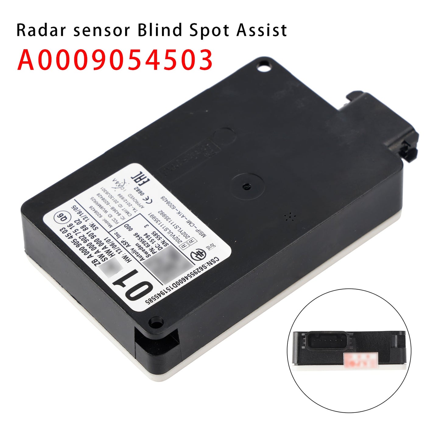 For Mercedes AMG GT W190 / C190 New Rear Bumper Blind Spot Radar Sensor A0009054503