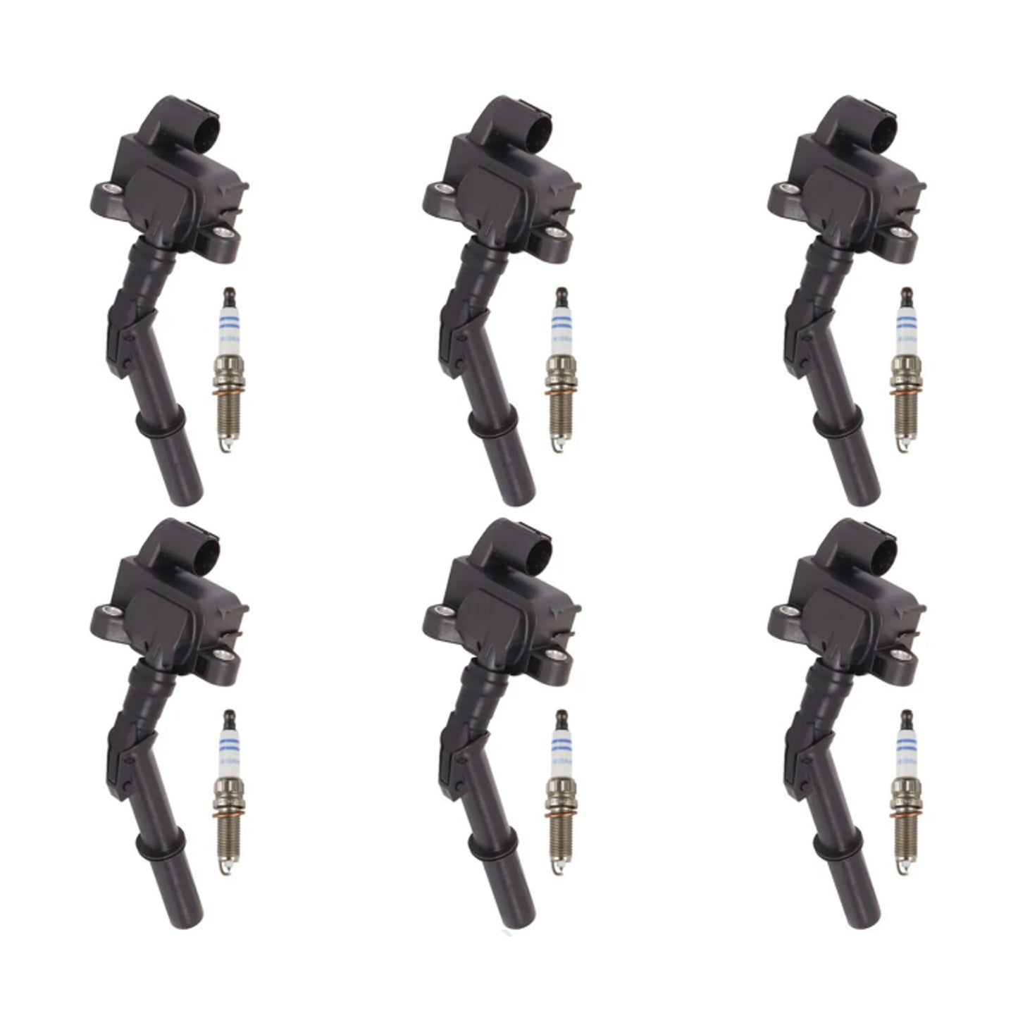 2012-2014 Mercedes-Benz ML550 V8 4.7L Ignition Coil +Spark Plug UF741 6pcs 2769063700