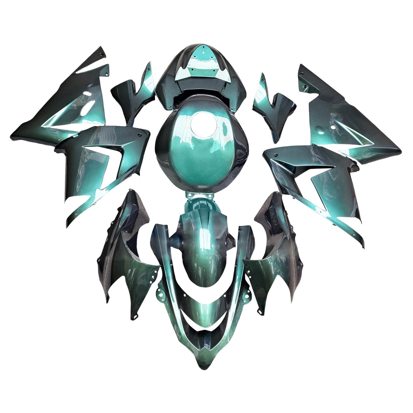 Injection Fairing Kit Bodywork Plastic ABS fit For Kawasaki ZX10R 2004-2005