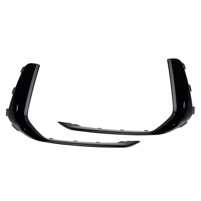 2019-2023 Audi A6 C8 S-Line S6 2PCS Front Fog Light Lamp Trim Black