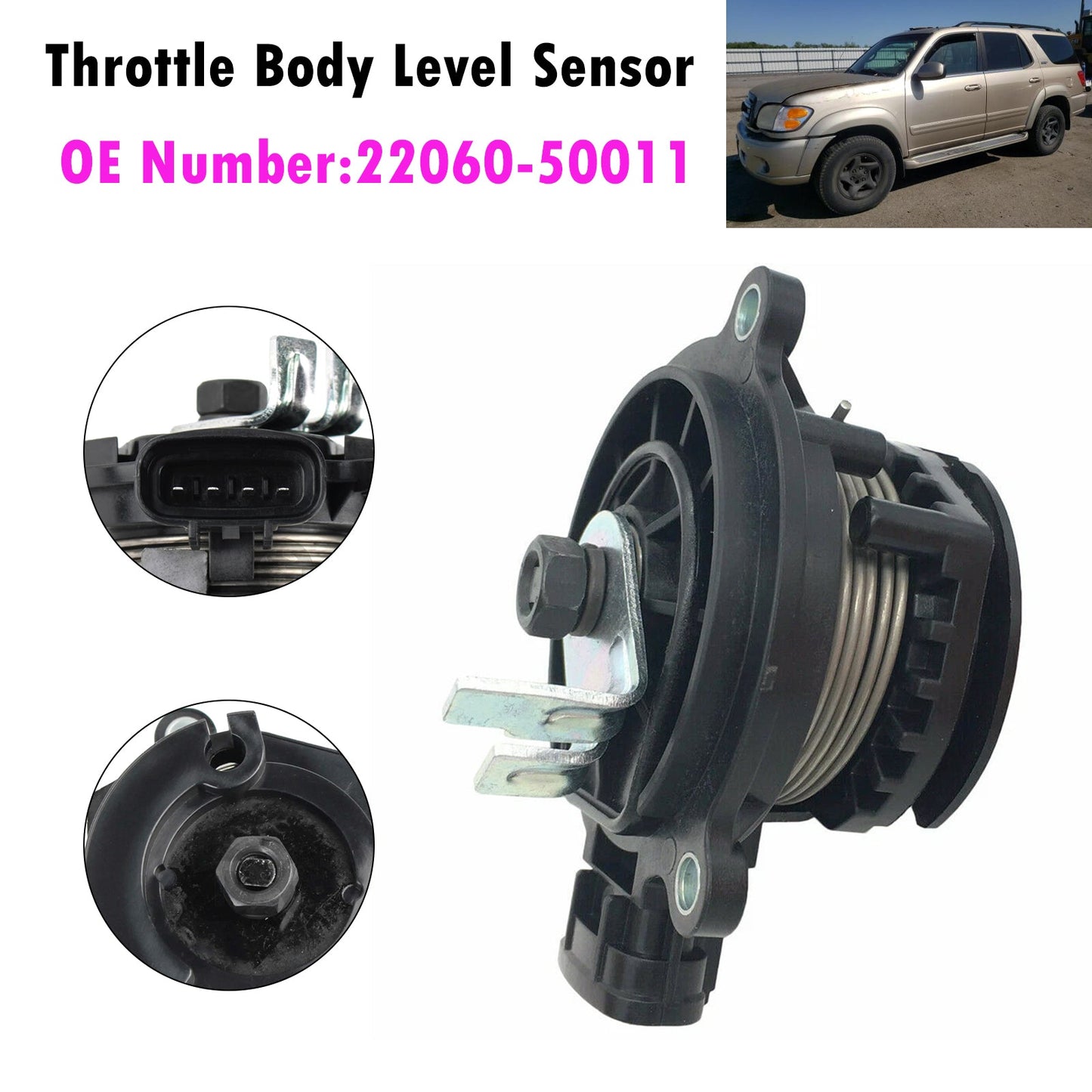 1998-2002 For Lexus LX470 Base Sport Utility 4-Door 4.7L Throttle Body Level Sensor 22060-50011