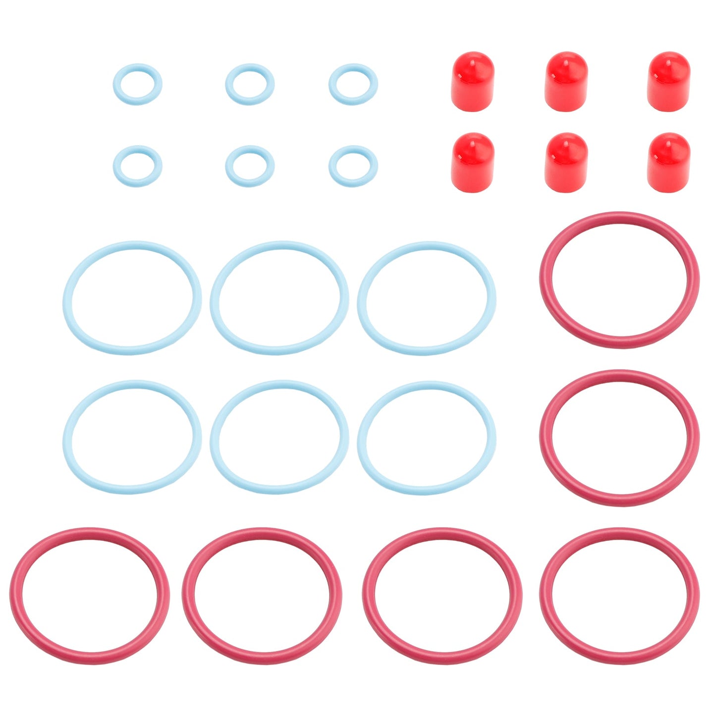 CAT C15/3406E External 6PCS Fuel Injectors Seal O-Ring Kit Fit Caterpillar 2481394 248-394 189-5390 1895390